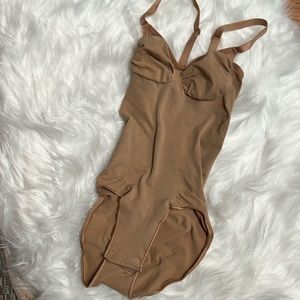 Skim Shape wear Bodysuit Briefs/ Nude/ Sz S